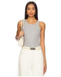 ÉTERNE - High Neck Fitted Tank Top - Lyst