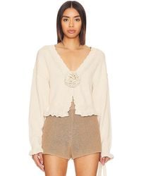 Tularosa - Jovien Rosette Cardigan - Lyst