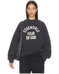 Fear Of God - Campus 90's Cropped Raglan Crewneck - Lyst