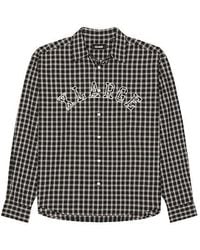 X-Large - Patch Logo Plaid Shirt En Color Negro Talla (También En S) - Lyst