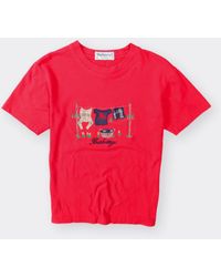 Burberry Womens Vintage T-shirt - Red