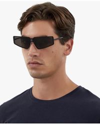 Balenciaga Occhiale da sole visore BB0192S - Blu