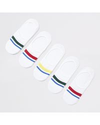 River Island - Trainer Stripe Trim Liner Socks 5 Pack - Lyst