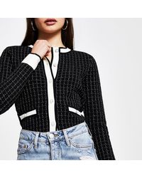 river island monogram cardigan