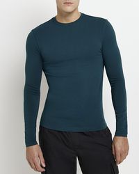 River Island - Long Sleeve T-shirt - Lyst