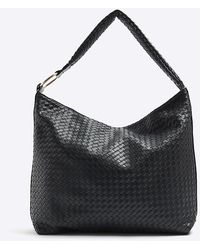 River Island - Woven Slouch Tote Bag - Lyst