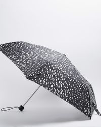 River Island - Black Leopard Print Umbrella - Lyst