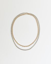 River Island - Gold And Silver Colour Neck Chain - Lyst