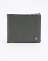 River Island - Grey Pebbled Leather Wallet - Lyst