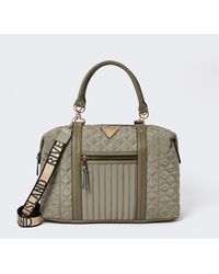 River Island Green Ri Quilted Holdall Bag