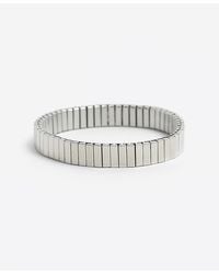 River Island - Silver Steel Watch Strap Bracelet - Lyst