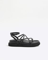 River Island - Strappy Sandals - Lyst