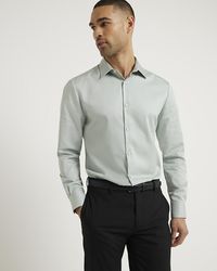 River Island - Premium Smart Shirt - Lyst