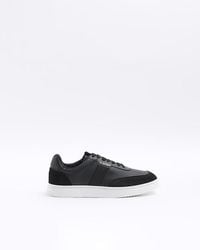 River Island - Black Skater Trainers - Lyst