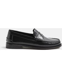 River Island - Leather Loafers - Lyst