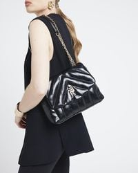 River Island - Quilted Chain Strap Shoulder Bag - Lyst