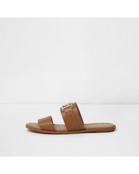 river island mules flat