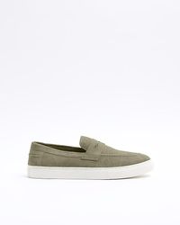 River Island - Suede Loafers - Lyst