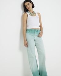 River Island - Ombre Relaxed Straight Fit Jeans - Lyst