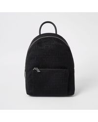 juicy couture black leather backpack