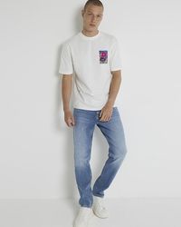 River Island - Slim Fit Jeans - Lyst