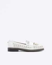 River Island - Cut Out Tassel Loafers - Lyst