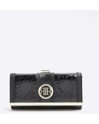 River Island - Patent Embossed Purse - Lyst