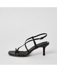 river island black high heels