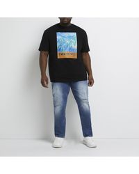 River Island - Regular Fit Graphic T-shirt - Lyst