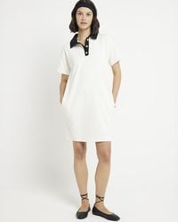 River Island - Polo T-shirt Mini Dress - Lyst