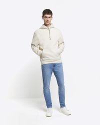 River Island - Blue Skinny Fit Jeans - Lyst