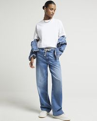 River Island - White Boxy Cropped T-shirt Multipack - Lyst