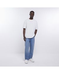 River Island - baggy Fit Jeans - Lyst