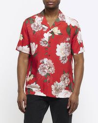 River Island - Floral Revere Shirt - Lyst