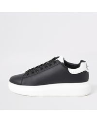 River Island - Chunky Sole Lace-up Trainers - Lyst