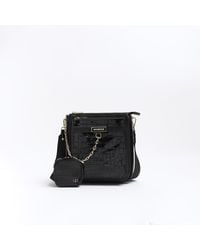 River Island - Cross Body Bag With Double Pouch - Lyst