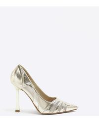 River Island - Cut Out Heeled Court Shoes - Lyst