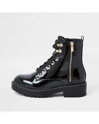 womens biker boots river island