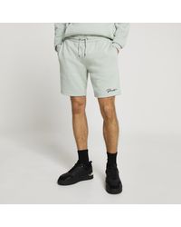 River Island - Prolific Light Green Slim Fit Shorts - Lyst