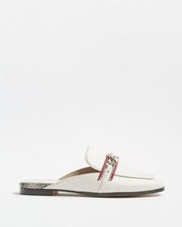 river island backless loafers