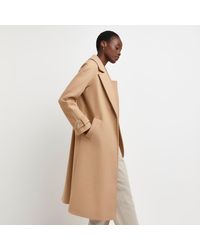 River Island Brown Relaxed Duster Coat