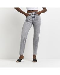 River Island Grey Drop Crotch Harem 