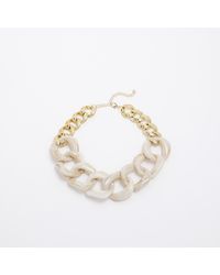 River Island - Resin Chain Link Necklace - Lyst