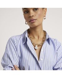 River Island - Chain Pearl Necklace - Lyst