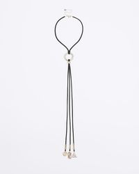 River Island - Charm Cord Necklace - Lyst