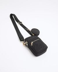 River Island - Quilted Phone Cross Body Bag - Lyst