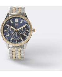 River Island - Gold & Silver Colour Link Strap Watch - Lyst