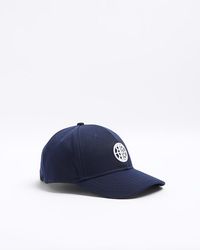River Island - Embroidered Cap - Lyst