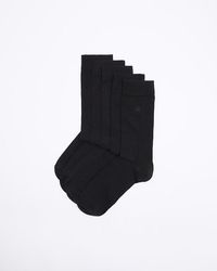 River Island - 5pk Embroidered Ankle Socks - Lyst