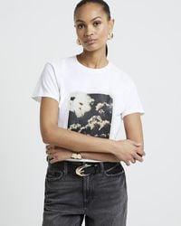 River Island - Photograph Graphic T-shirt - Lyst